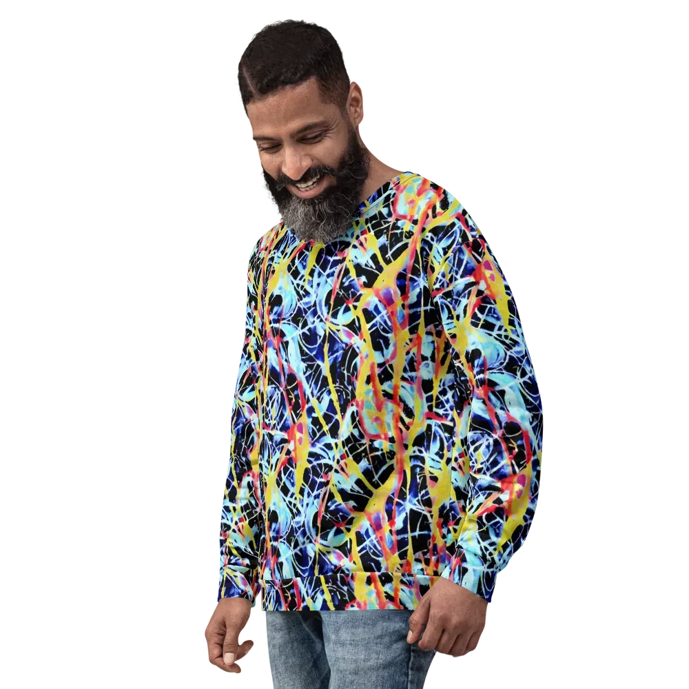Aftershock Azure on Sweatshirt — Left Front