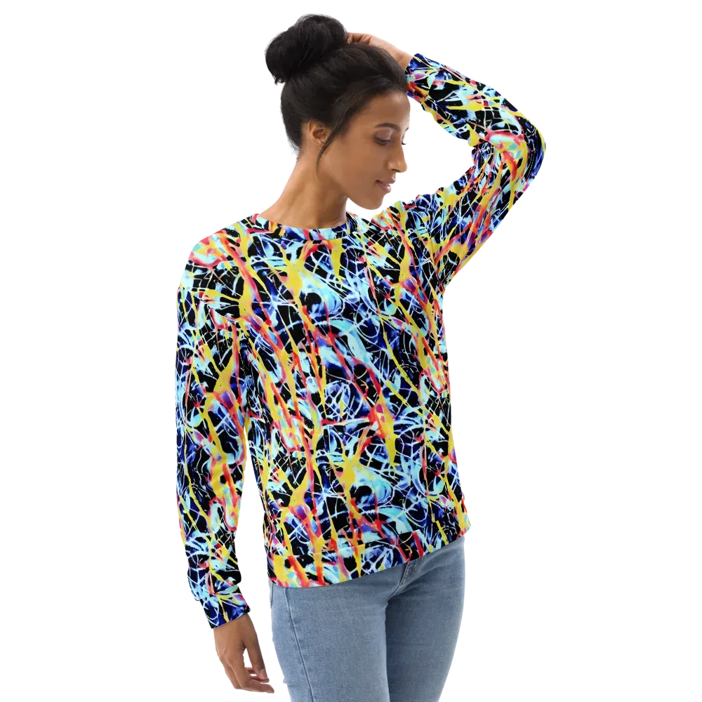 Aftershock Azure on Sweatshirt — Right Front
