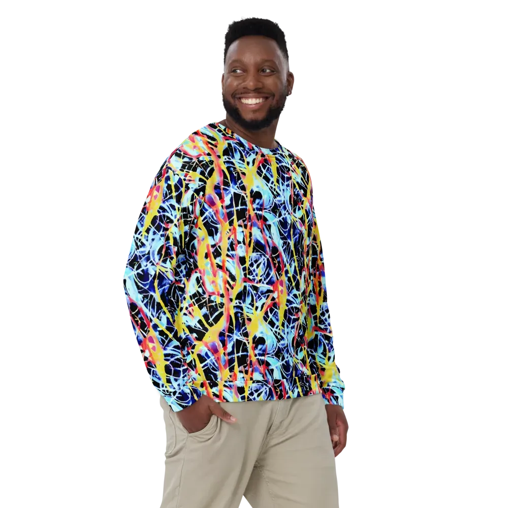 Aftershock Azure on Sweatshirt — Front