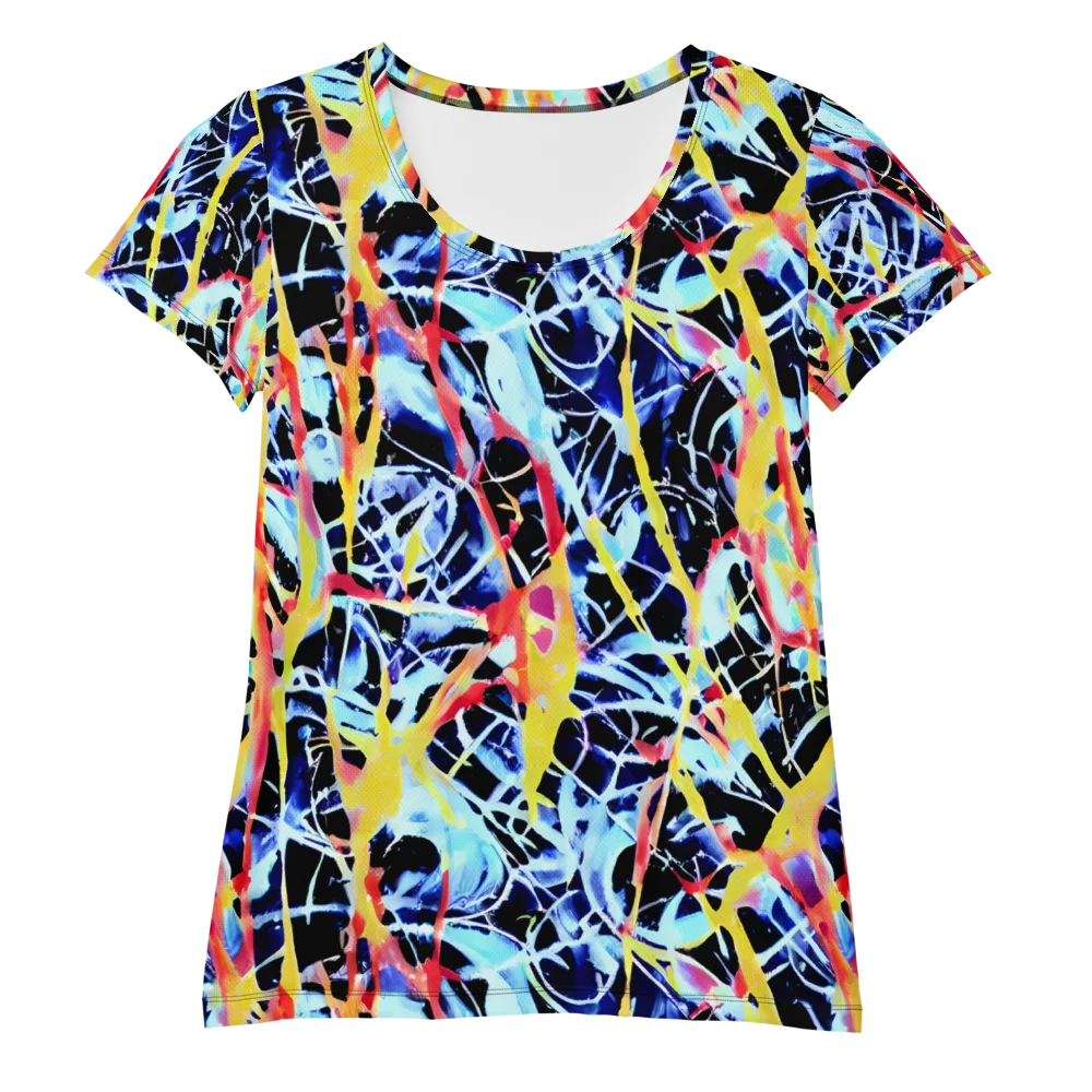 Aftershock Azure on Women's Athletic T-Shirt — Front