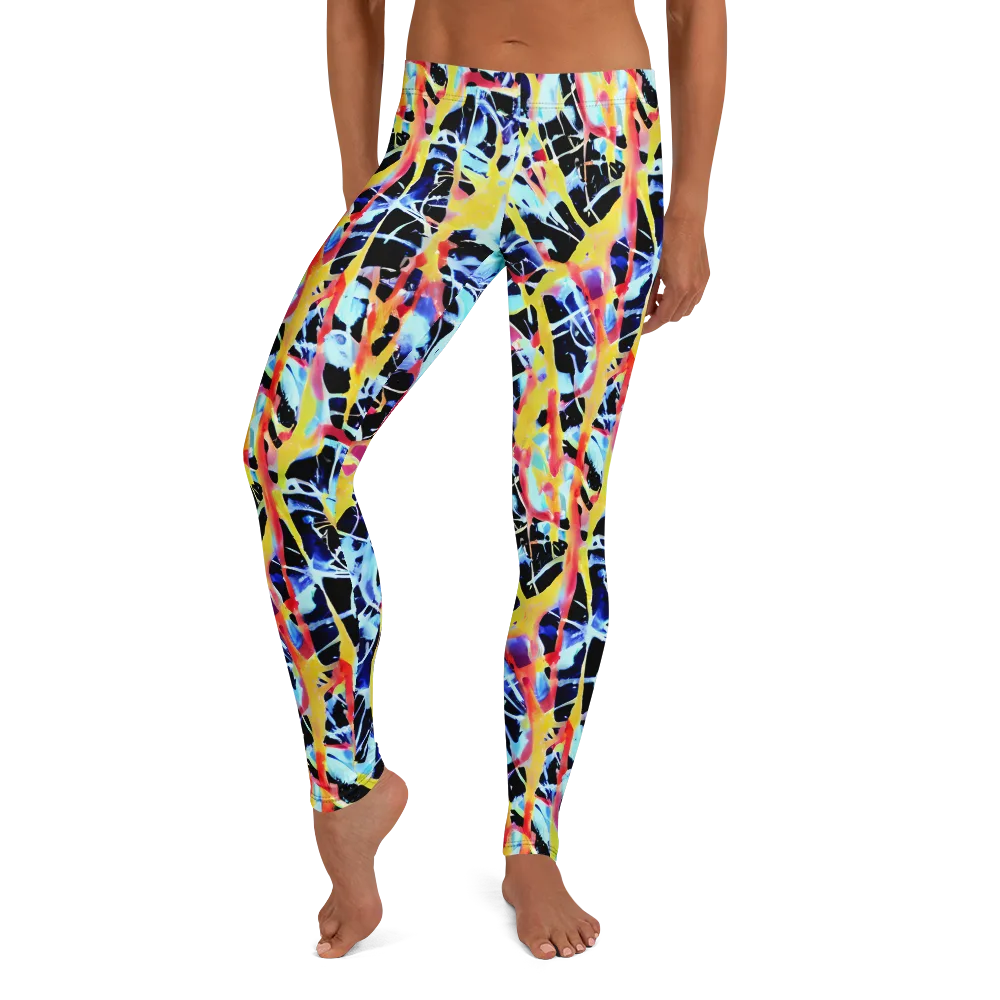 Aftershock Azure on Leggings — Front