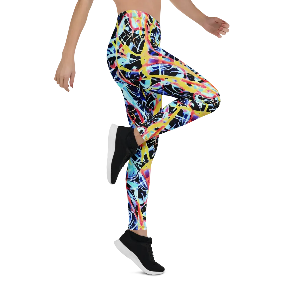 Aftershock Azure on Leggings — Right