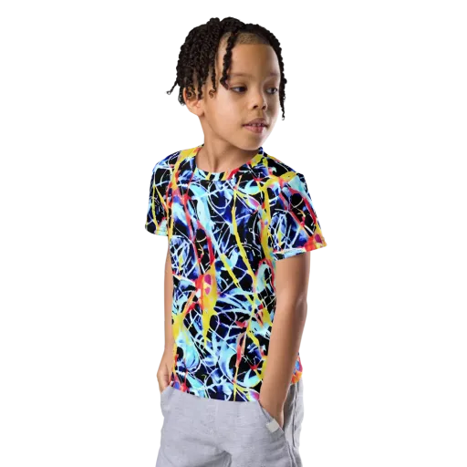 Aftershock Azure on a Kids Crew Neck T-Shirt