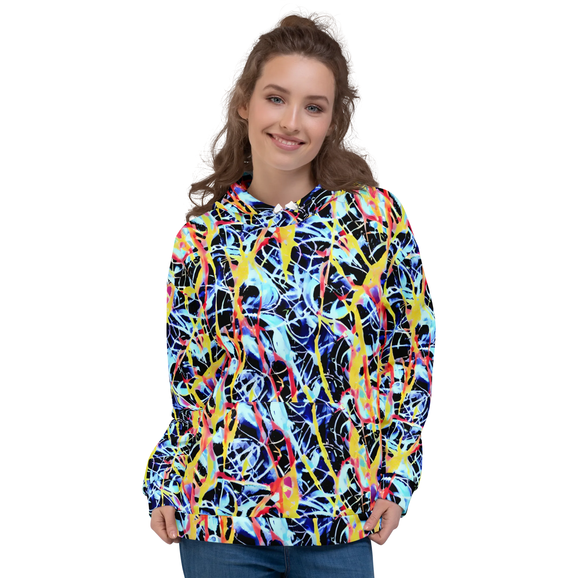 Aftershock Azure on Hoodie — Front