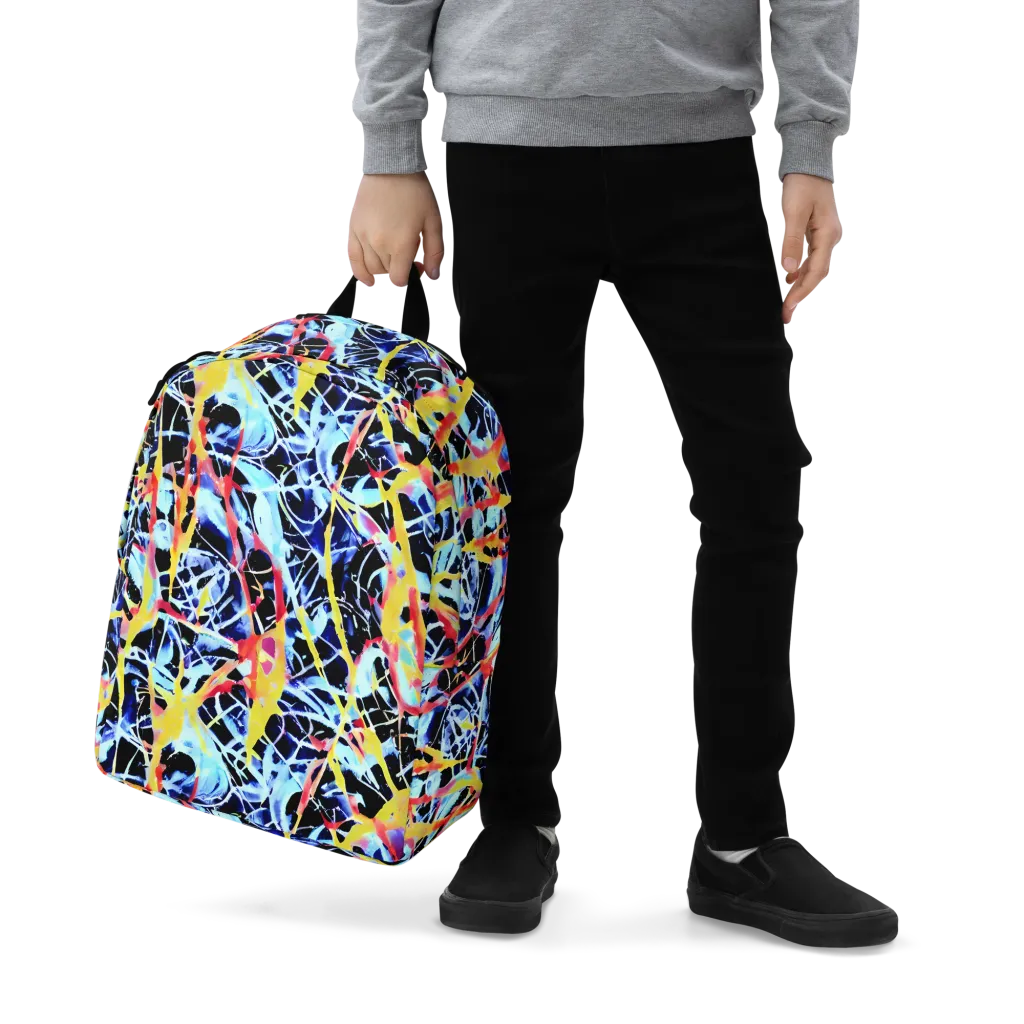 Aftershock Azure on Minimalist Backpack — Zoomed-in