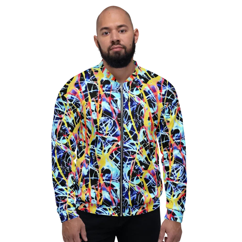 Aftershock Azure on Bomber Jacket — Front