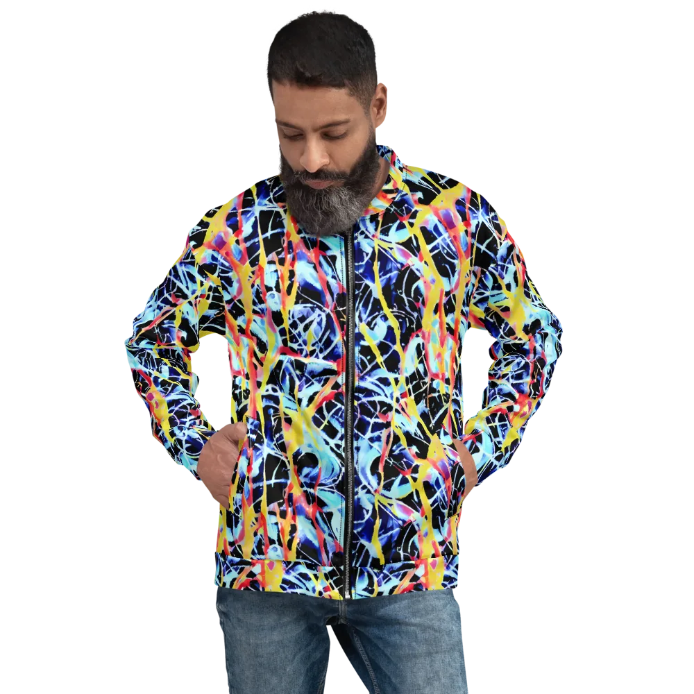 Aftershock Azure on Bomber Jacket — Front