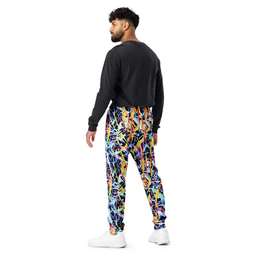 Aftershock Azure on Men's Joggers — Back