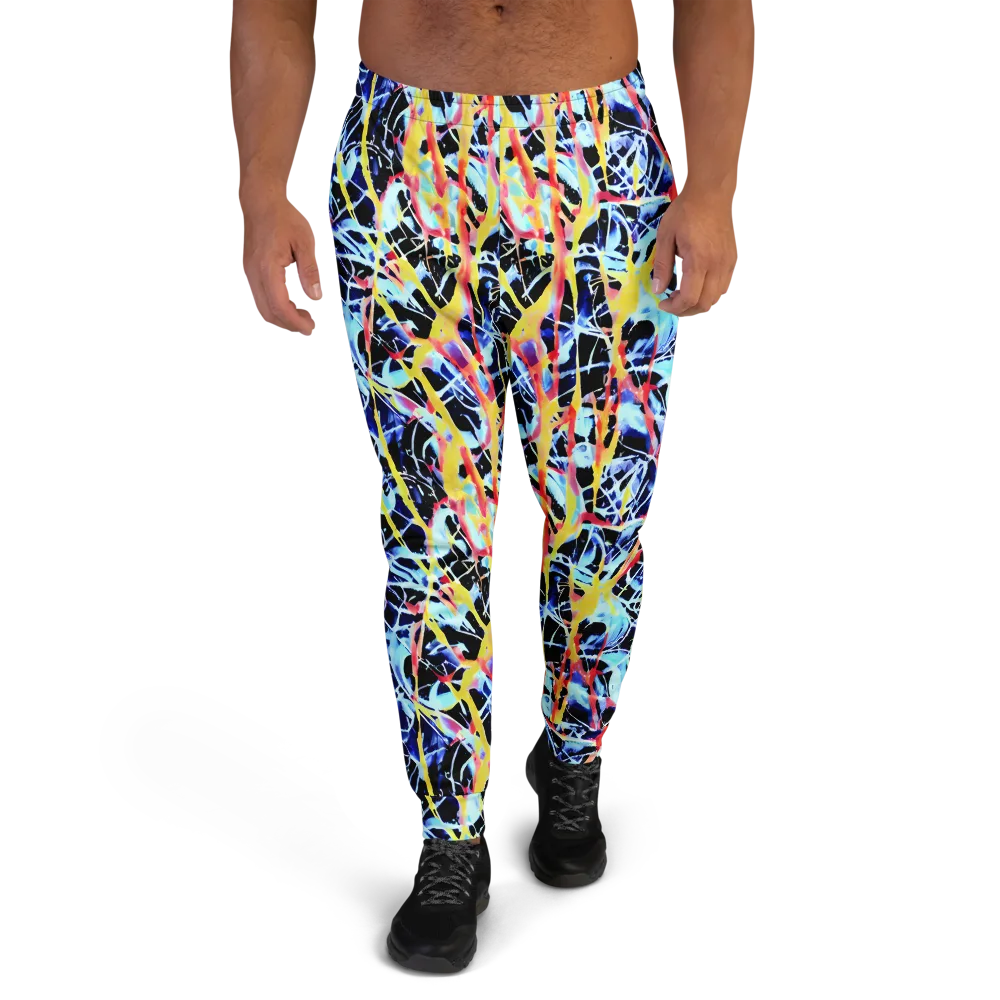 Aftershock Azure on Men's Joggers — Front