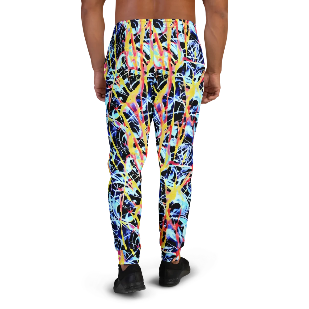 Aftershock Azure on Men's Joggers — Back