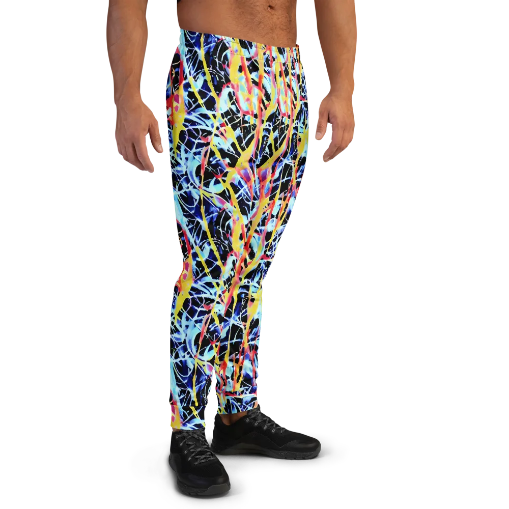 Aftershock Azure on Men's Joggers — Right