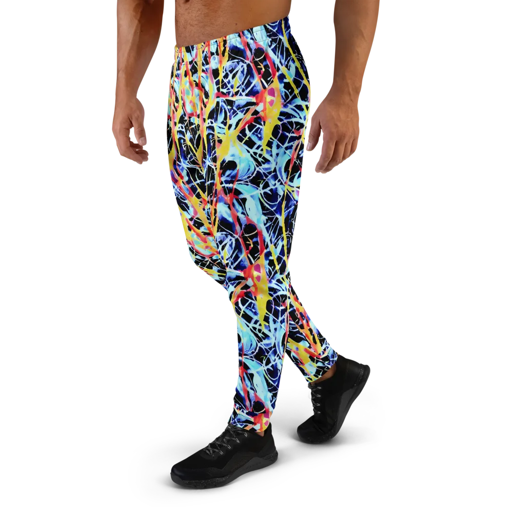 Aftershock Azure on Men's Joggers — Left