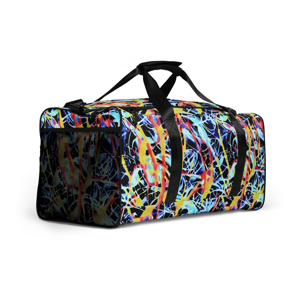 Aftershock Azure on Duffle Bag — Right Front