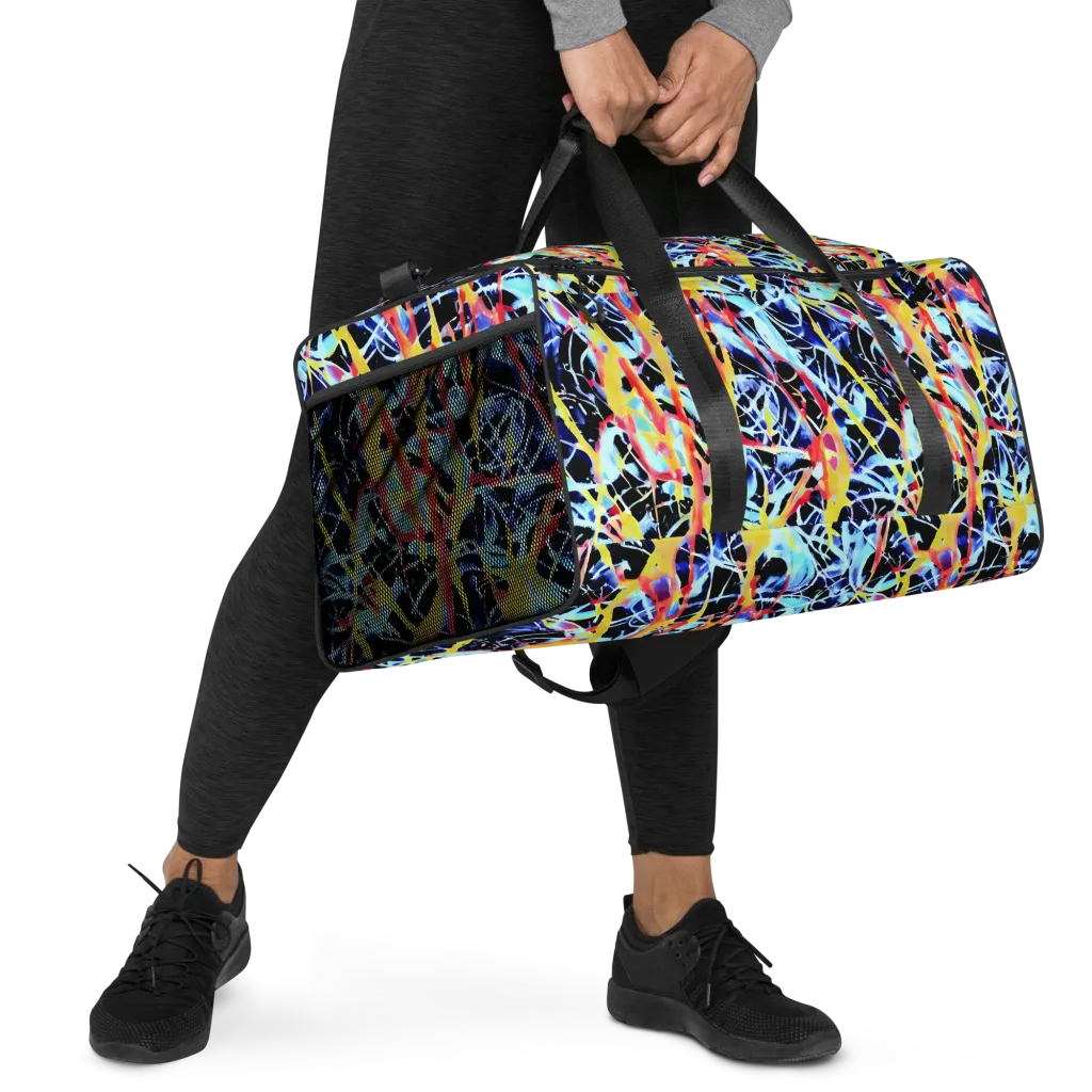 Aftershock Azure on Duffle Bag — Right Front