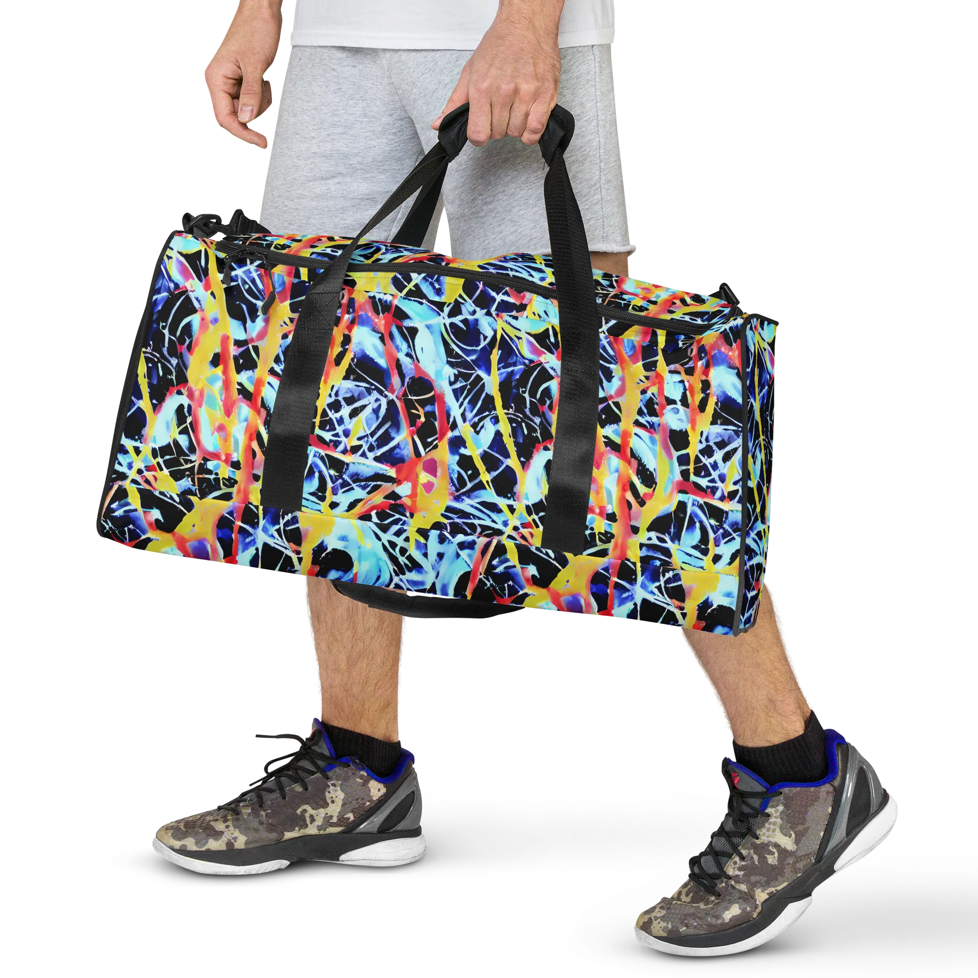 Aftershock Azure on Duffle Bag — Front
