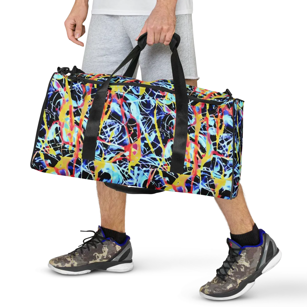 Aftershock Azure on Duffle Bag — Front