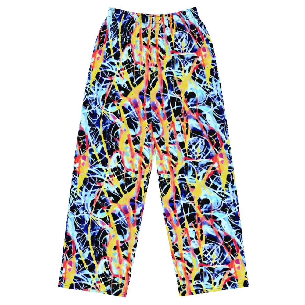 Aftershock Azure on Wide-Leg Pants — Front