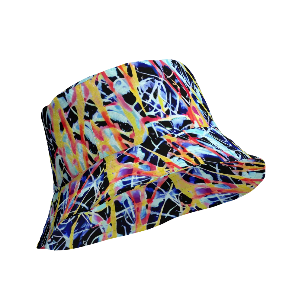Aftershock Azure on Reversible Bucket Hat — Product details Outside