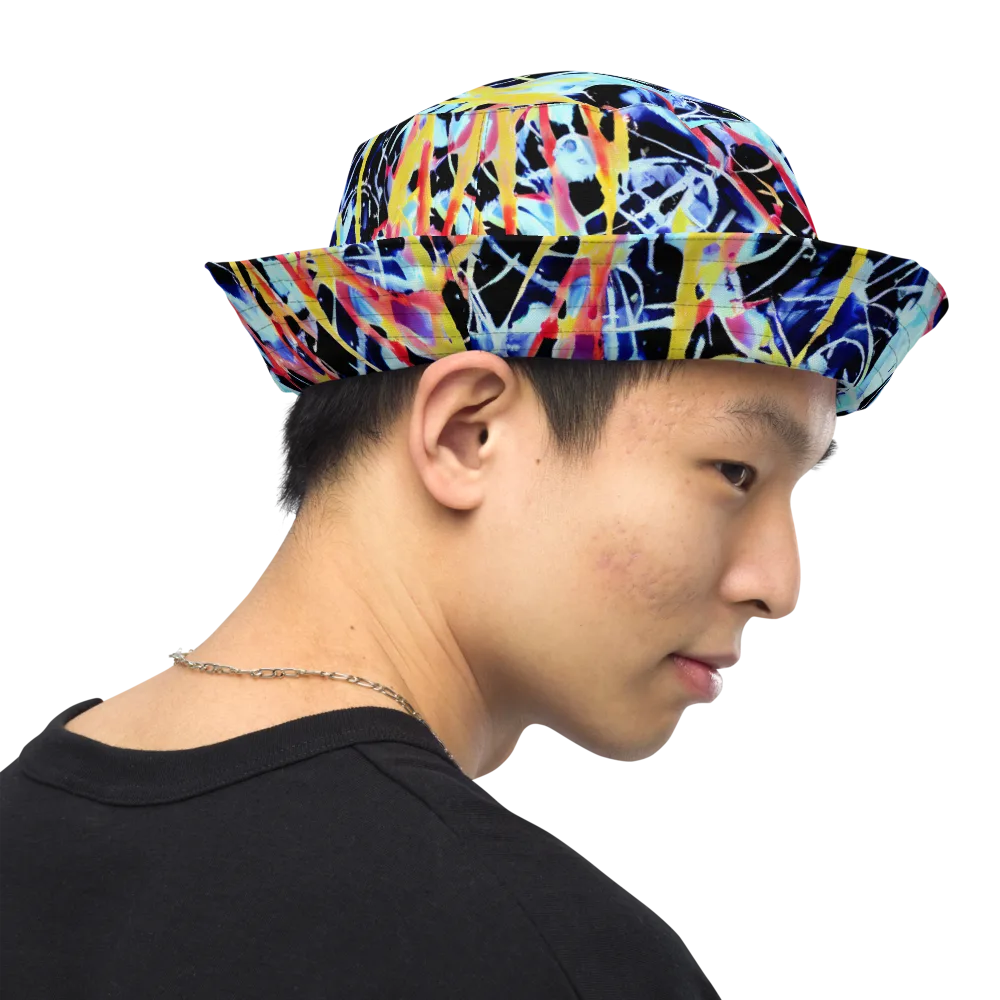 Aftershock Azure on Reversible Bucket Hat — Right Outside