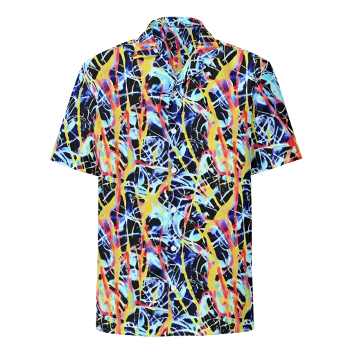 Aftershock Azure on a Button Shirt