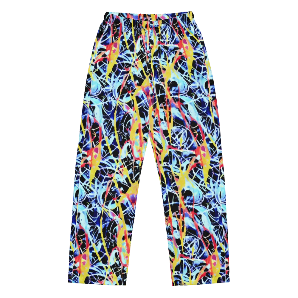 Aftershock Azure on Women's Pajama Pants — Front