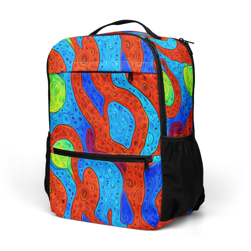 Amoeba Arcade on Utility Backpack — Left Front
