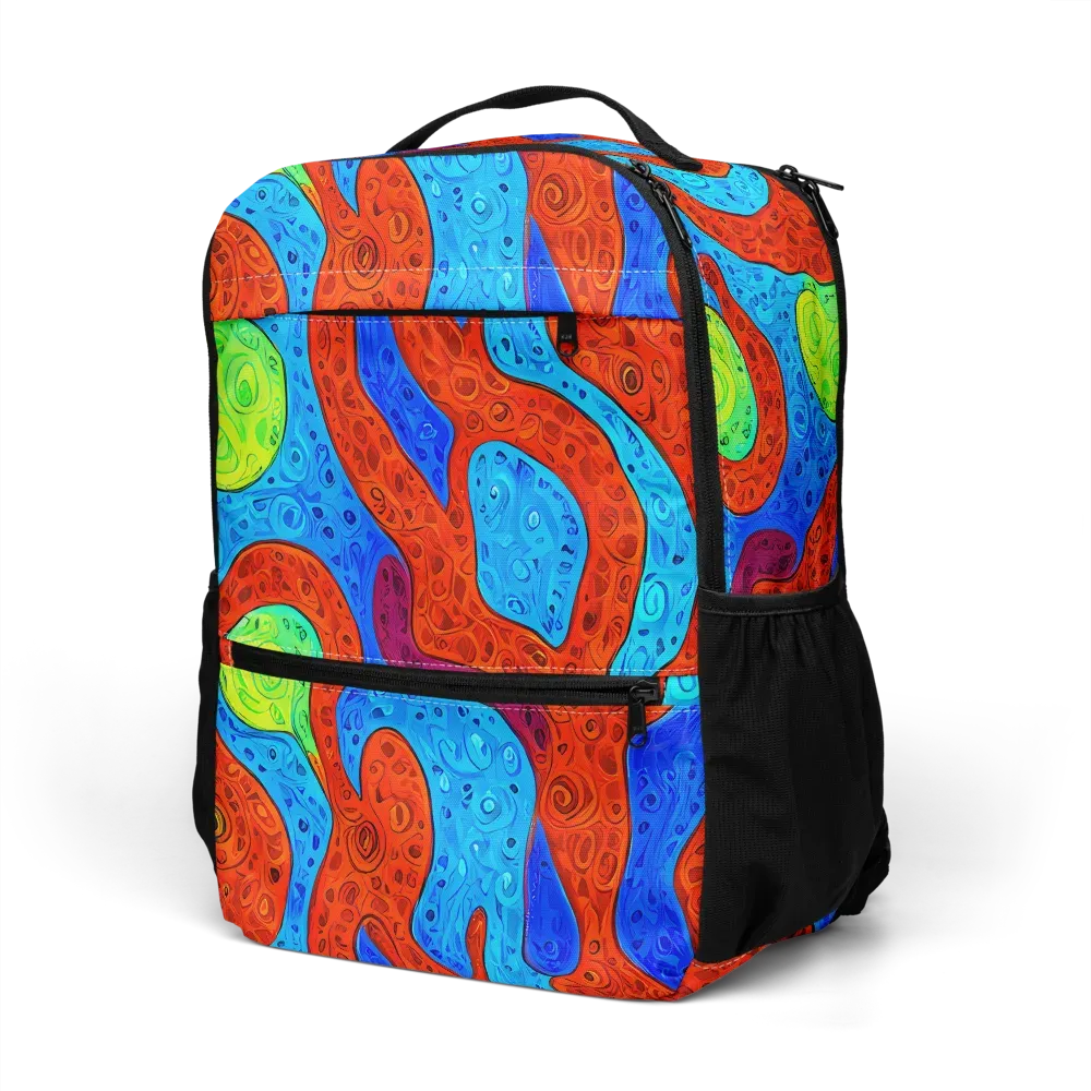 Amoeba Arcade on Utility Backpack — Left Front