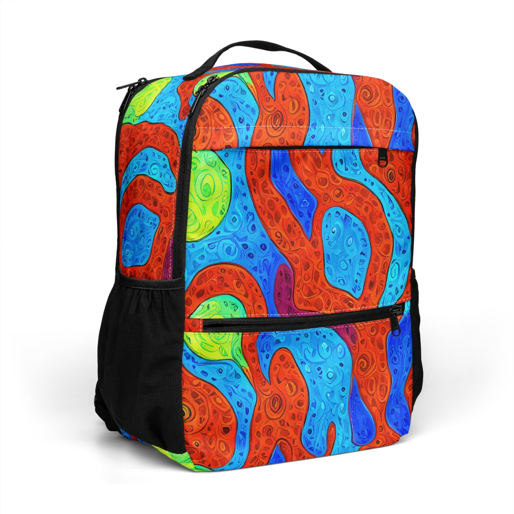 Amoeba Arcade on Utility Backpack — Right Front