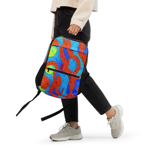 Amoeba Arcade on a Utility Backpack