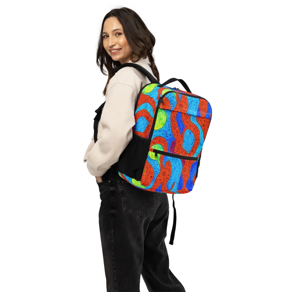 Amoeba Arcade on Utility Backpack — Back