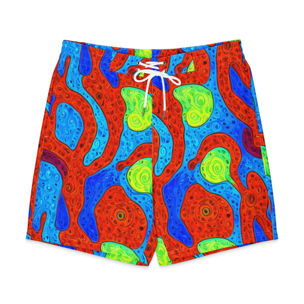 Amoeba Arcade on Men's Board Shorts — Front