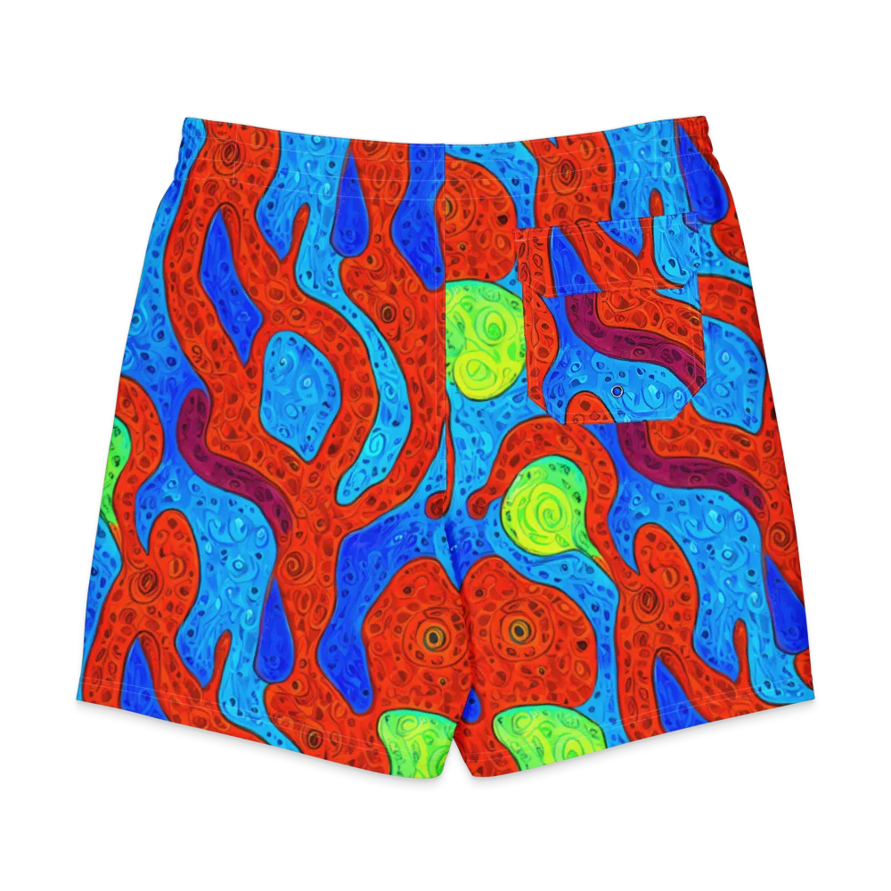 Amoeba Arcade on Men's Board Shorts — Back