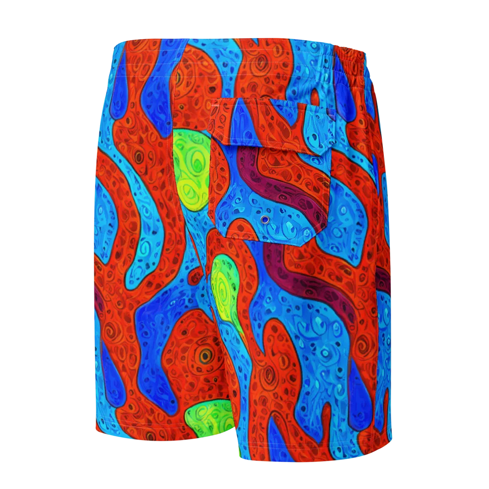 Amoeba Arcade on Men's Board Shorts — Back