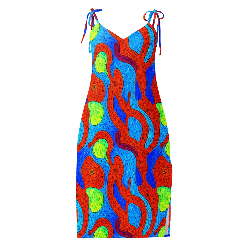 Amoeba Arcade on Slip Dress — Front