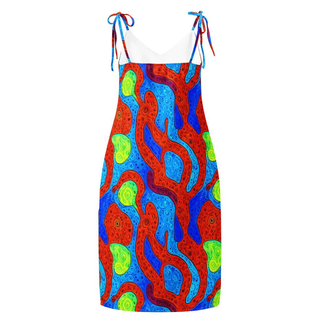 Amoeba Arcade on Slip Dress — Back