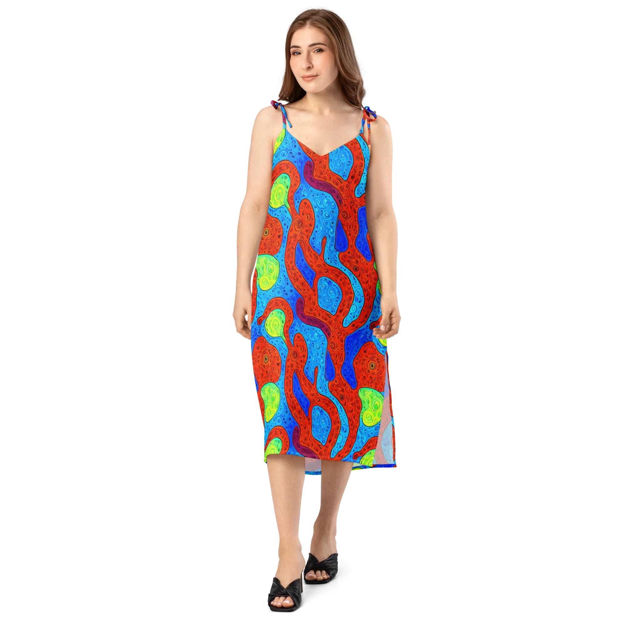 Amoeba Arcade on Slip Dress — Front