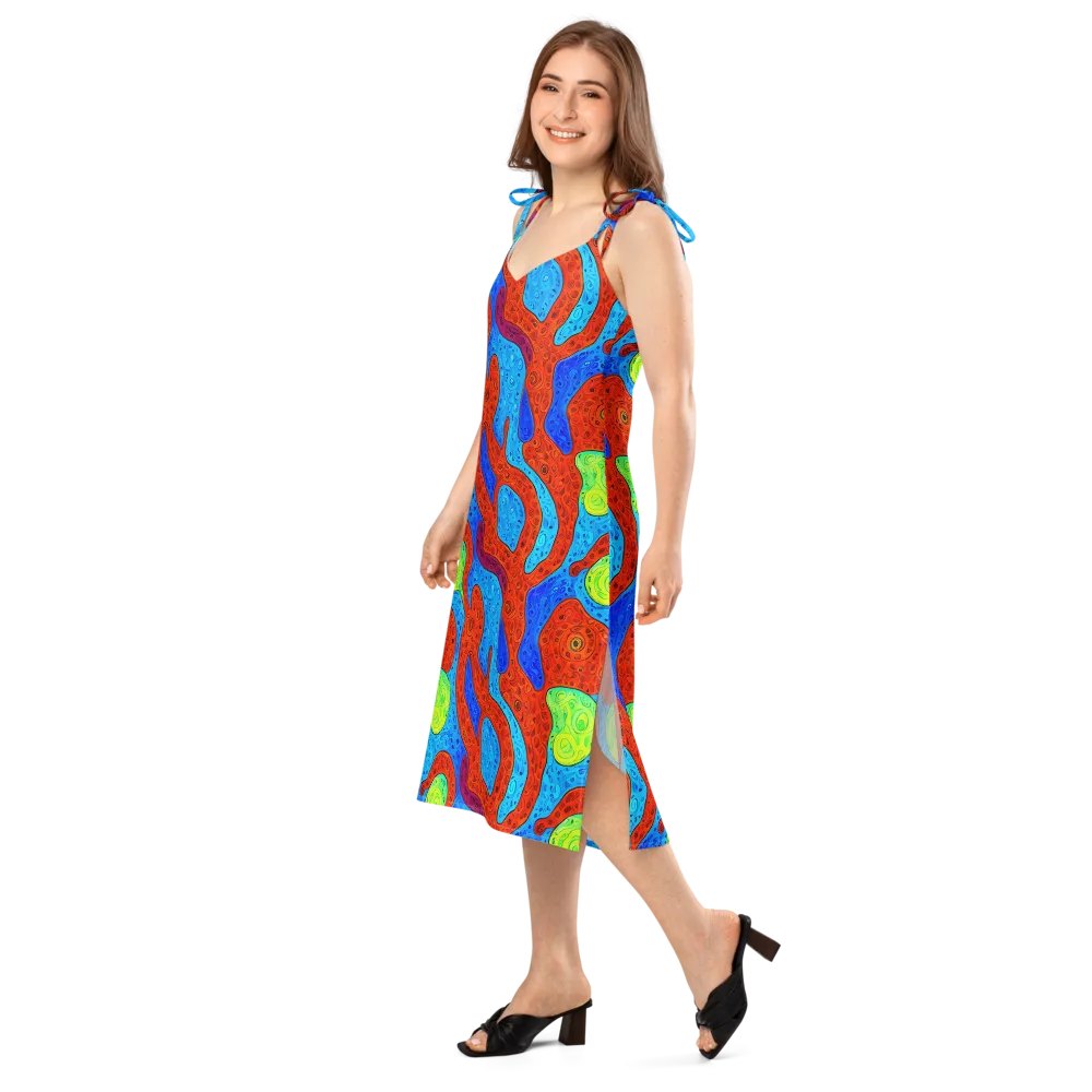 Amoeba Arcade on Slip Dress — Left Front