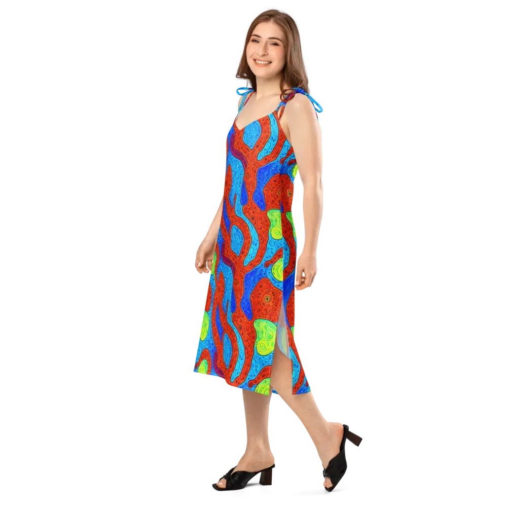 Amoeba Arcade on Slip Dress — Left Front