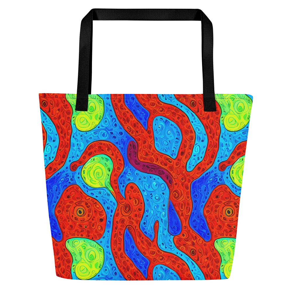 Amoeba Arcade on Large Tote Bag W/ Pocket — Front
