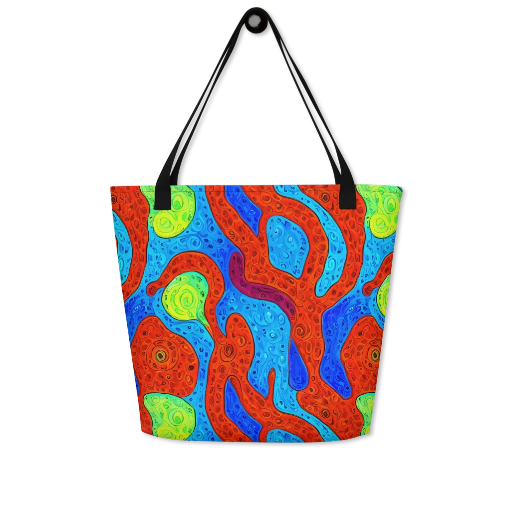 Amoeba Arcade on Large Tote Bag W/ Pocket — Front