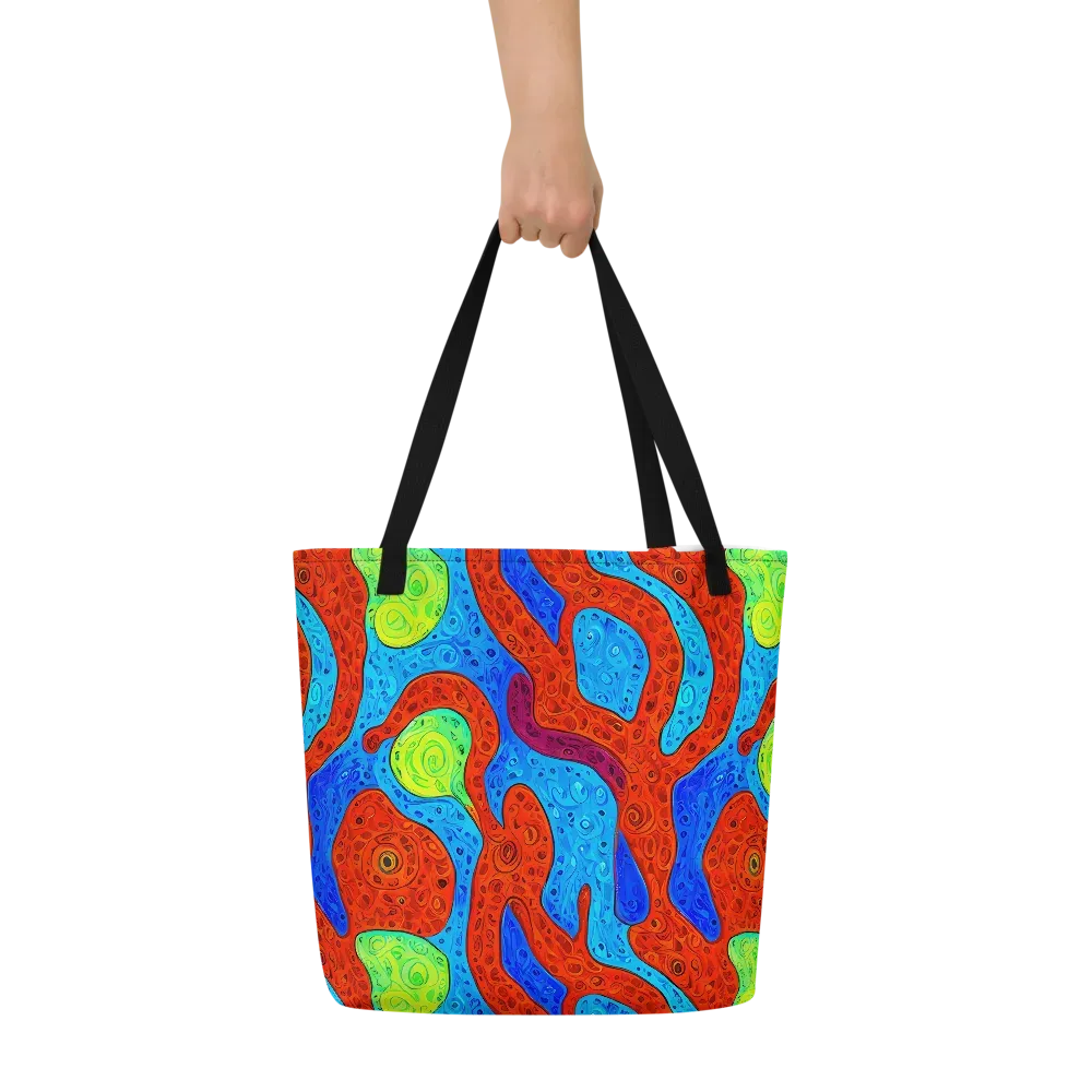 Amoeba Arcade on Large Tote Bag W/ Pocket — Front
