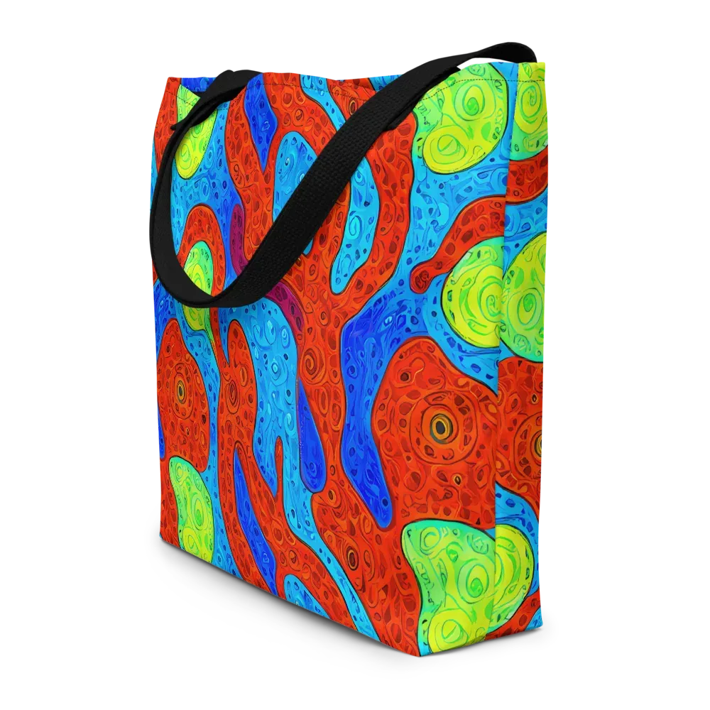 Amoeba Arcade on Large Tote Bag W/ Pocket — Front
