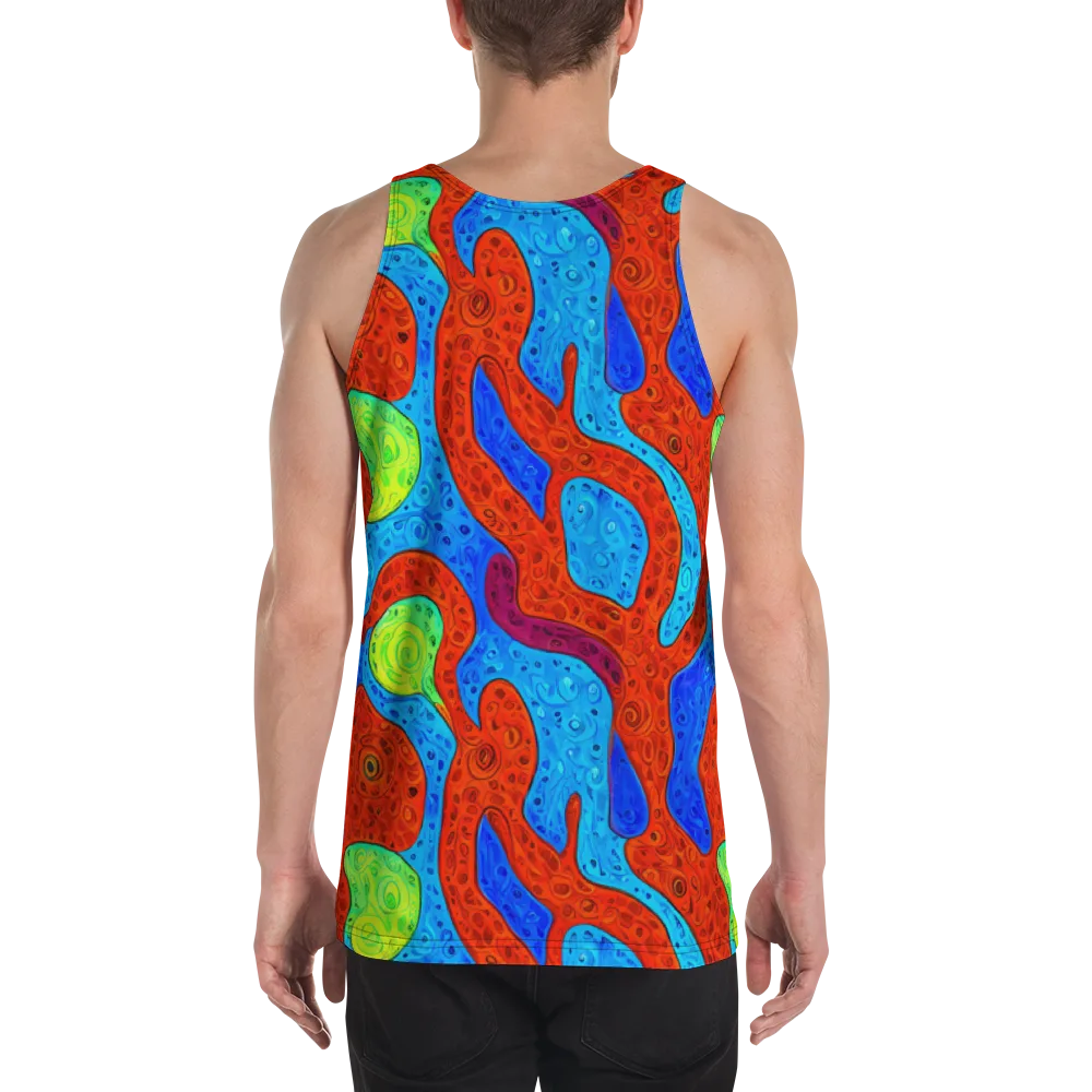 Amoeba Arcade on Men's Tank Top — Back