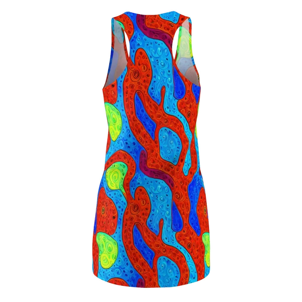 Amoeba Arcade on Racerback Dress — Back