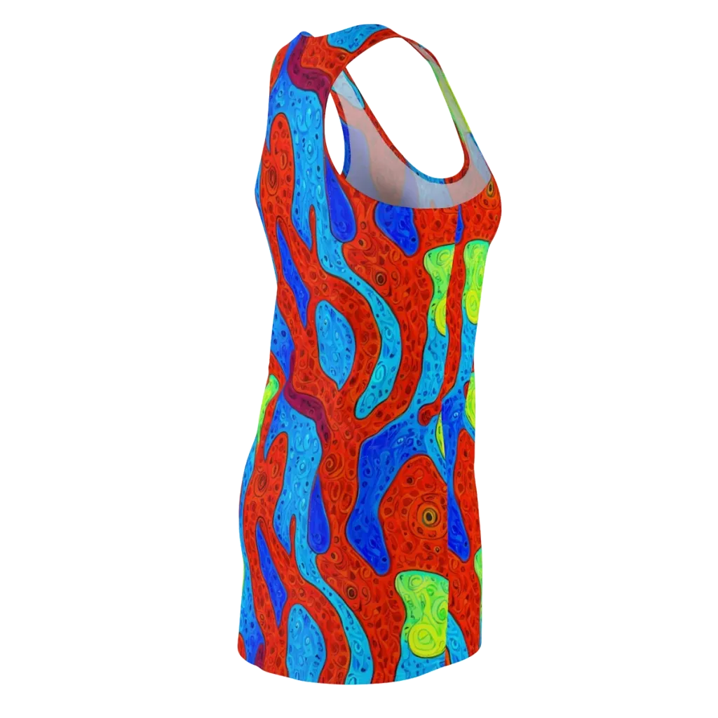 Amoeba Arcade on Racerback Dress — Back Side