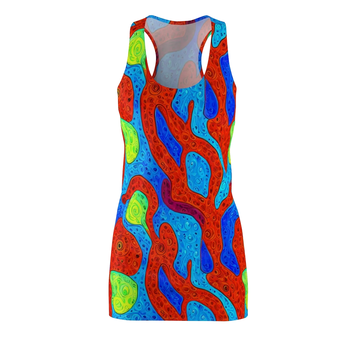 Amoeba Arcade on Racerback Dress — Front