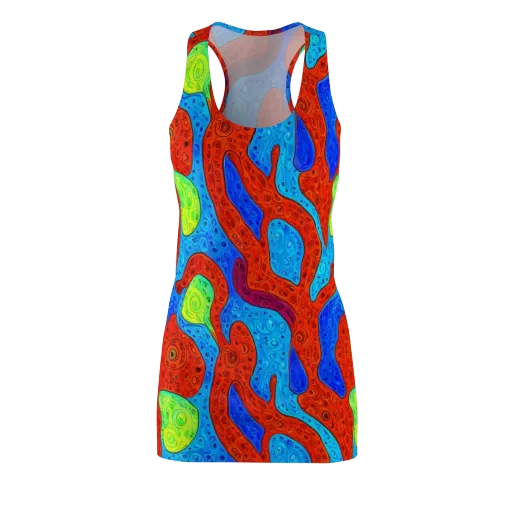 Amoeba Arcade on a Racerback Dress