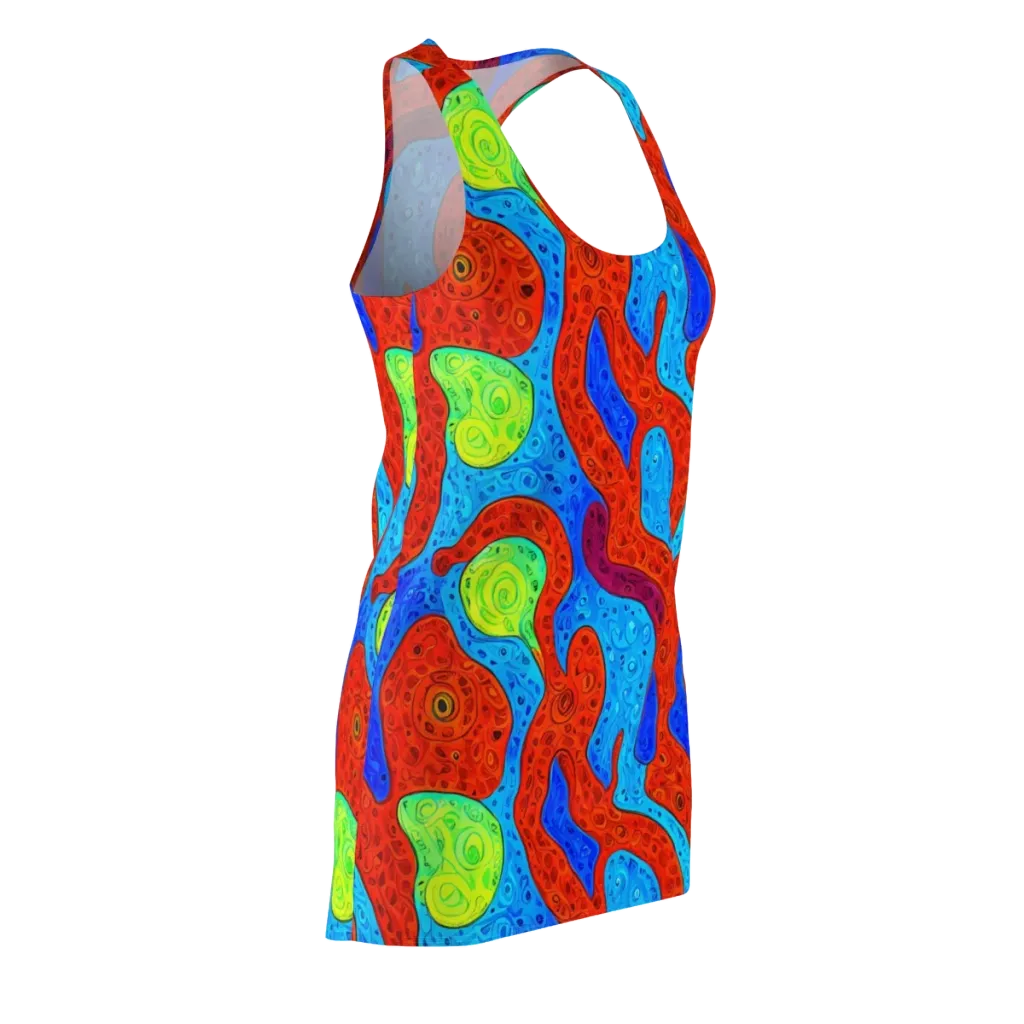 Amoeba Arcade on Racerback Dress — Front Side