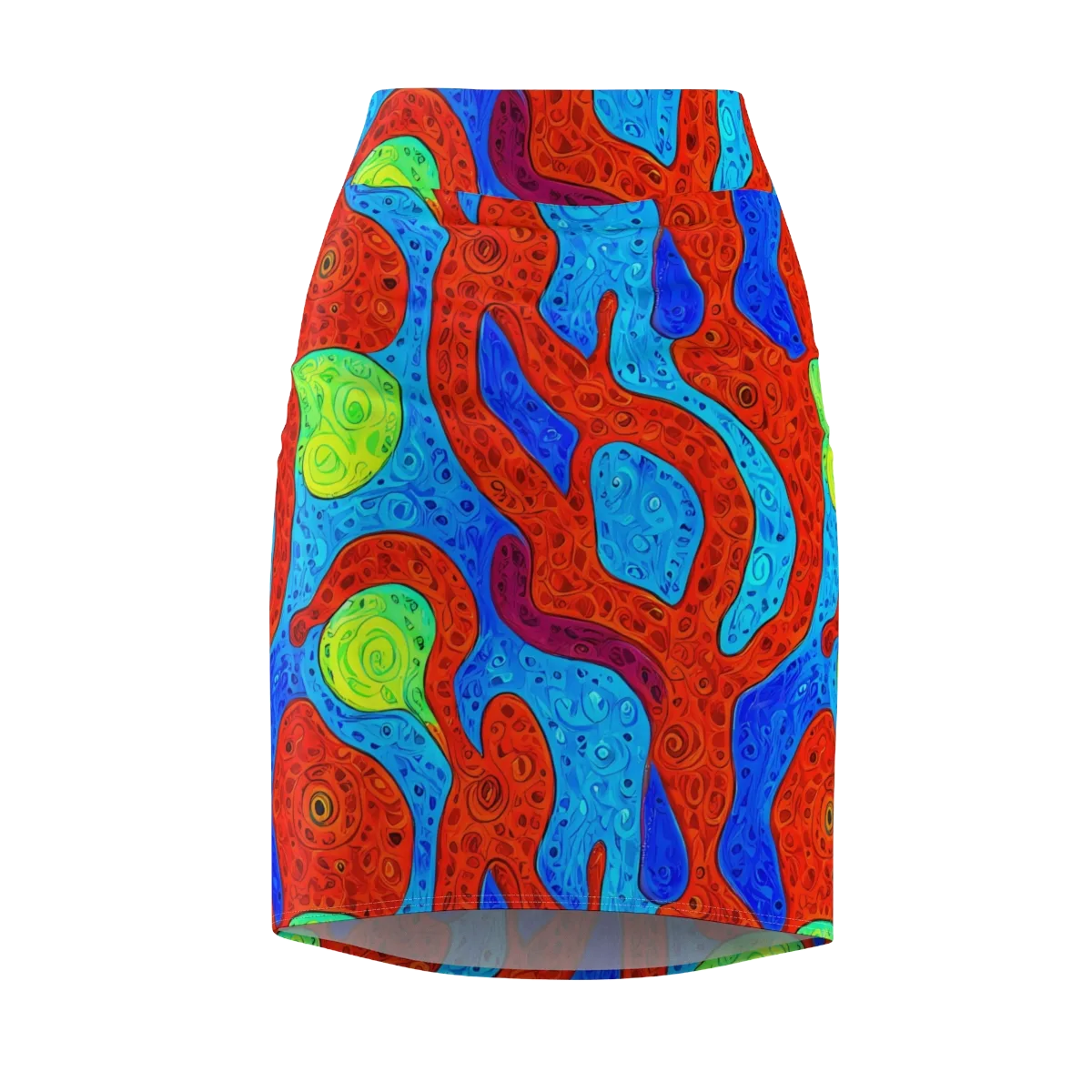 Amoeba Arcade on Pencil Skirt — Front