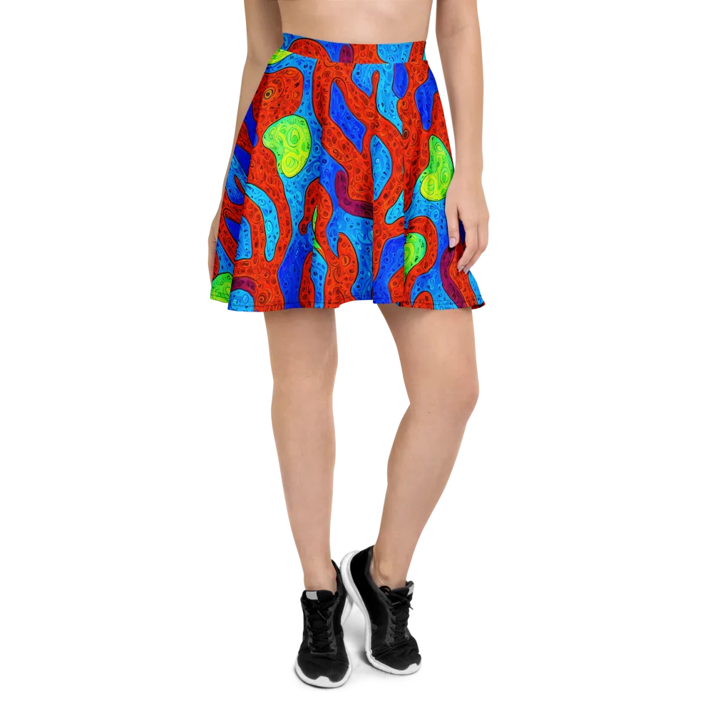 Amoeba Arcade on Skater Skirt — Front